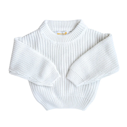 Personalised Chunky Knit Jumper - Milk