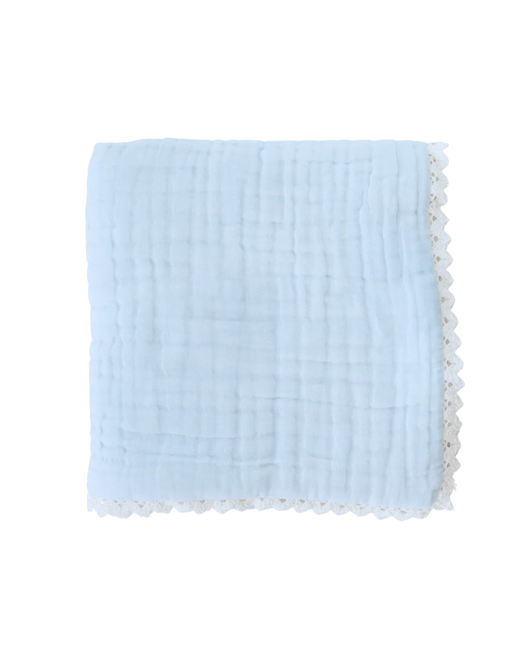 GAUZE LACE BLANKET | Sky Blue