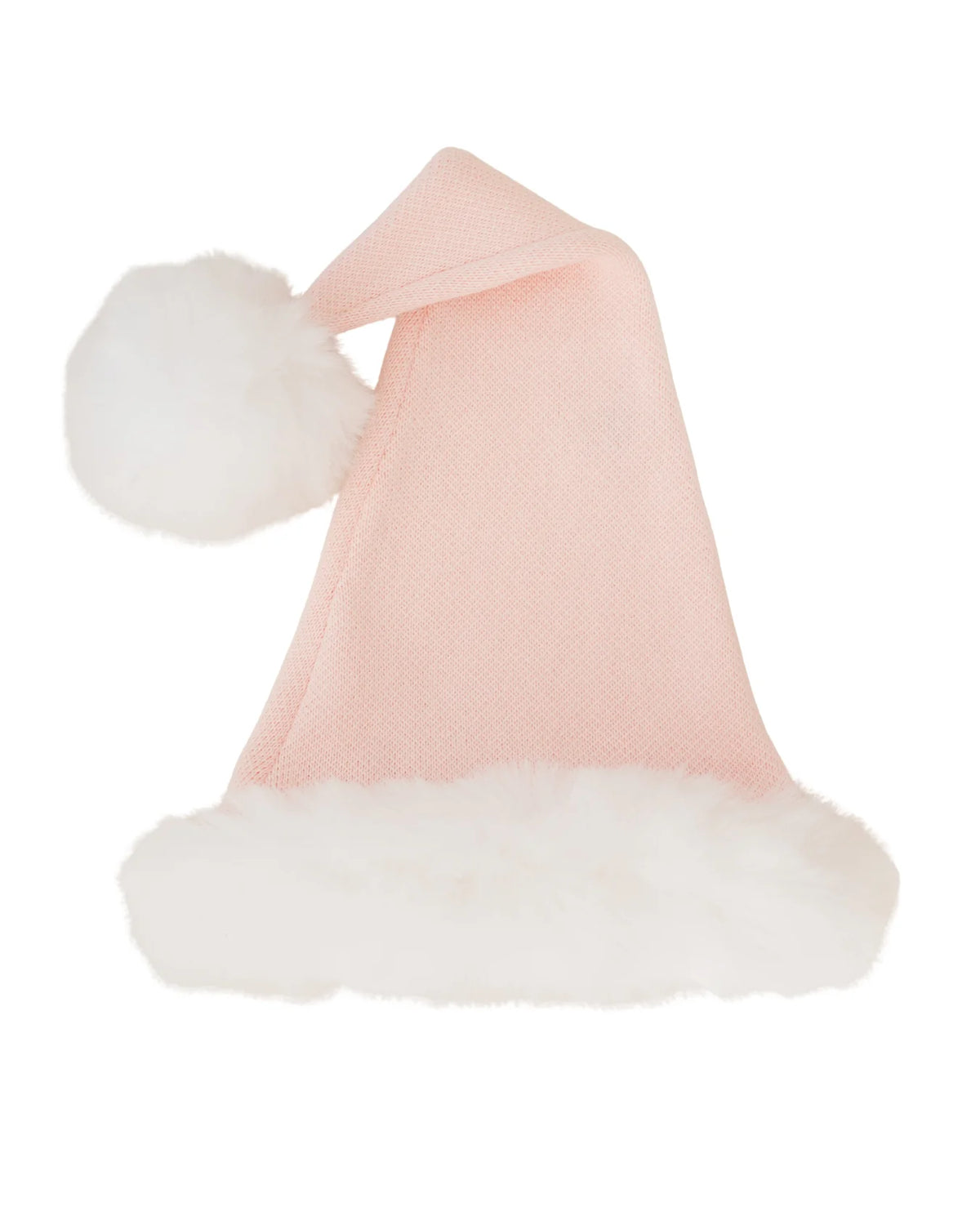 KNIT SANTA HAT | Baby Pink