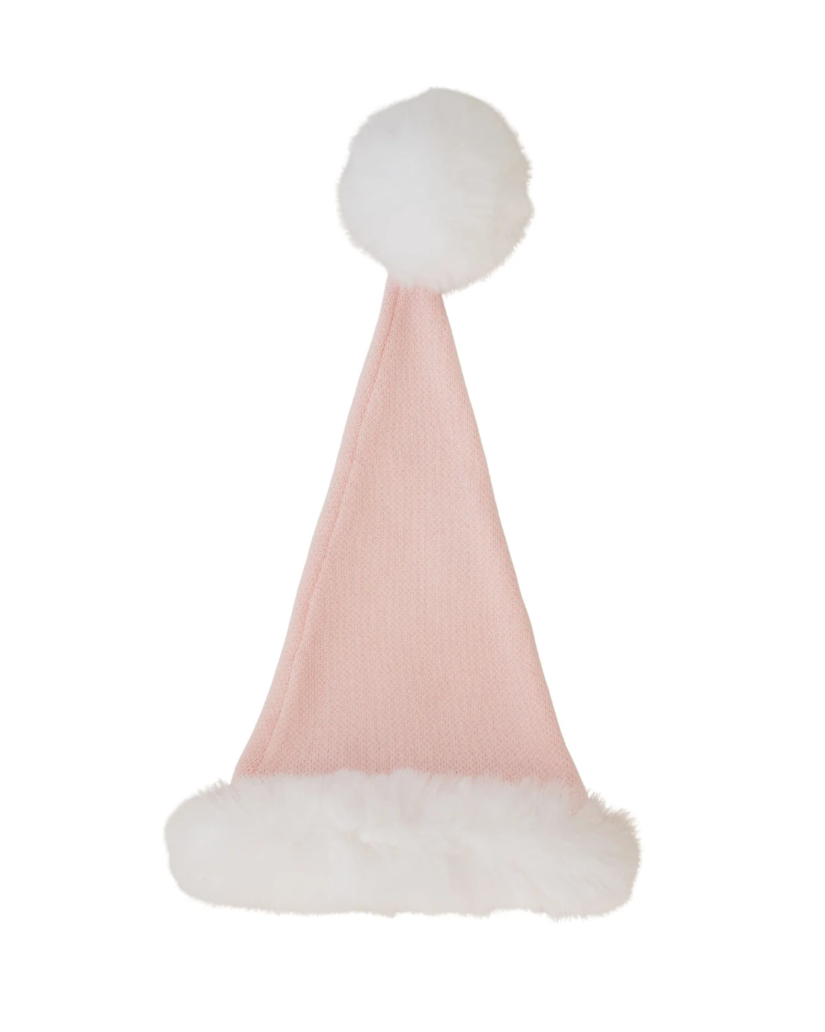 KNIT SANTA HAT | Baby Pink