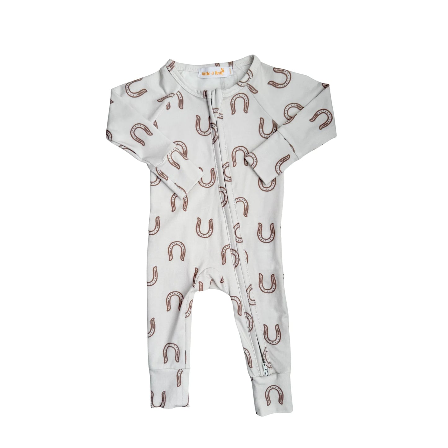 ZIP ROMPER | Western Horse Shoe