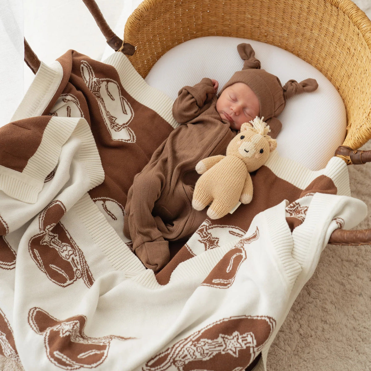 KNIT BLANKET | Cowboy Hats