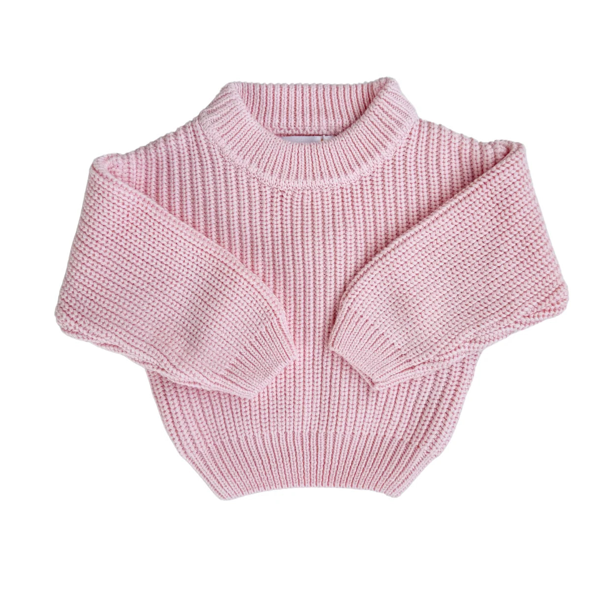 CHUNKY KNIT JUMPER | Baby Pink