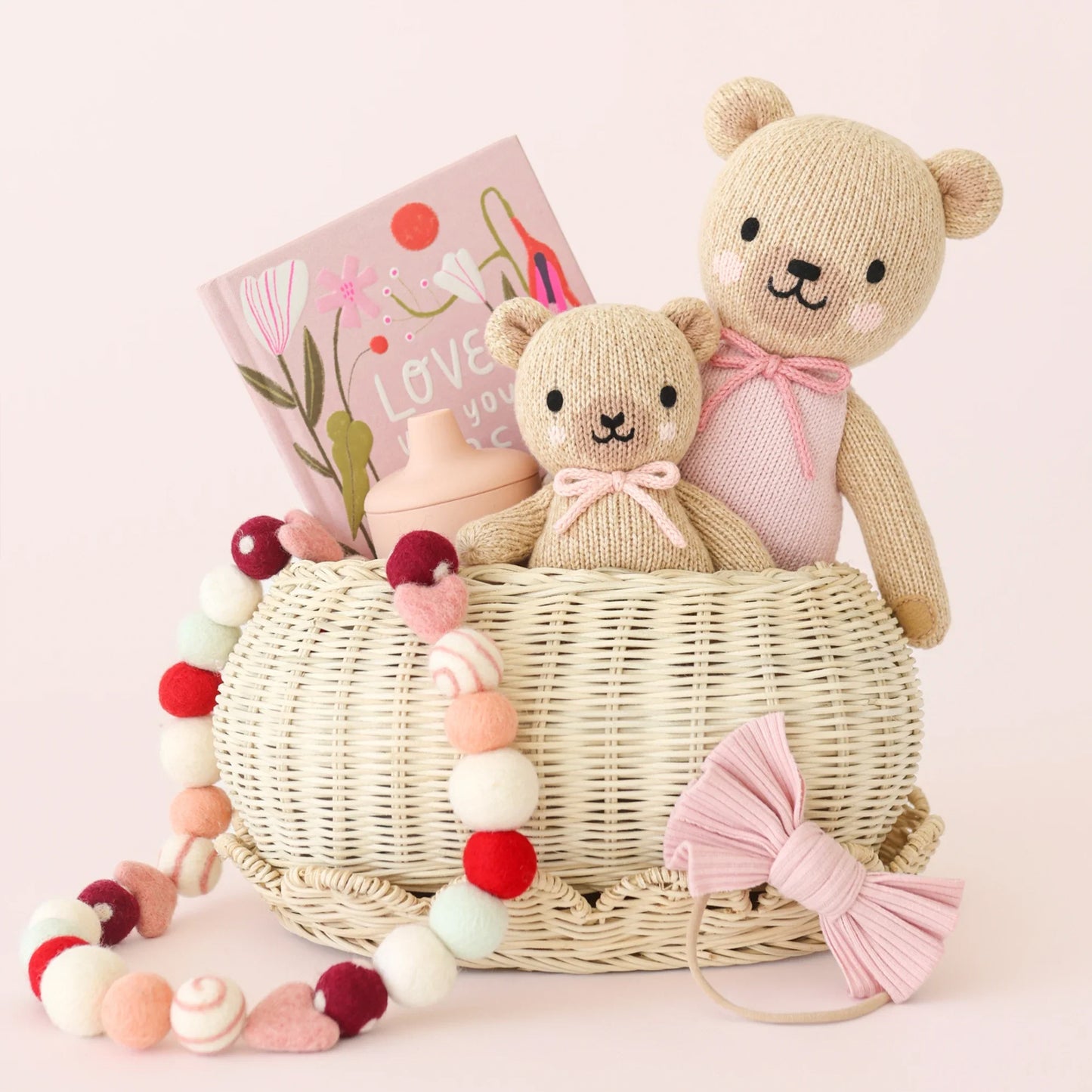 Baby honey bear (pink bow)