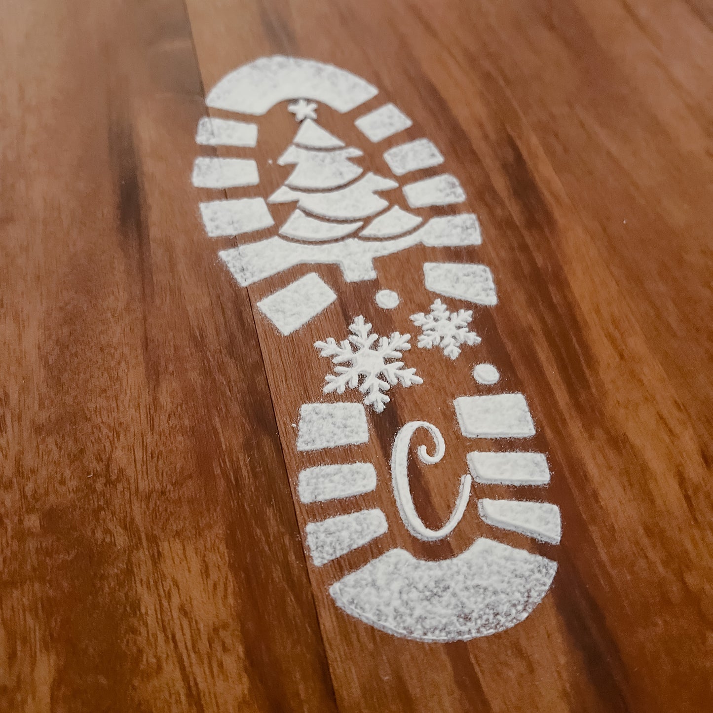 Santa Footprint Stencils