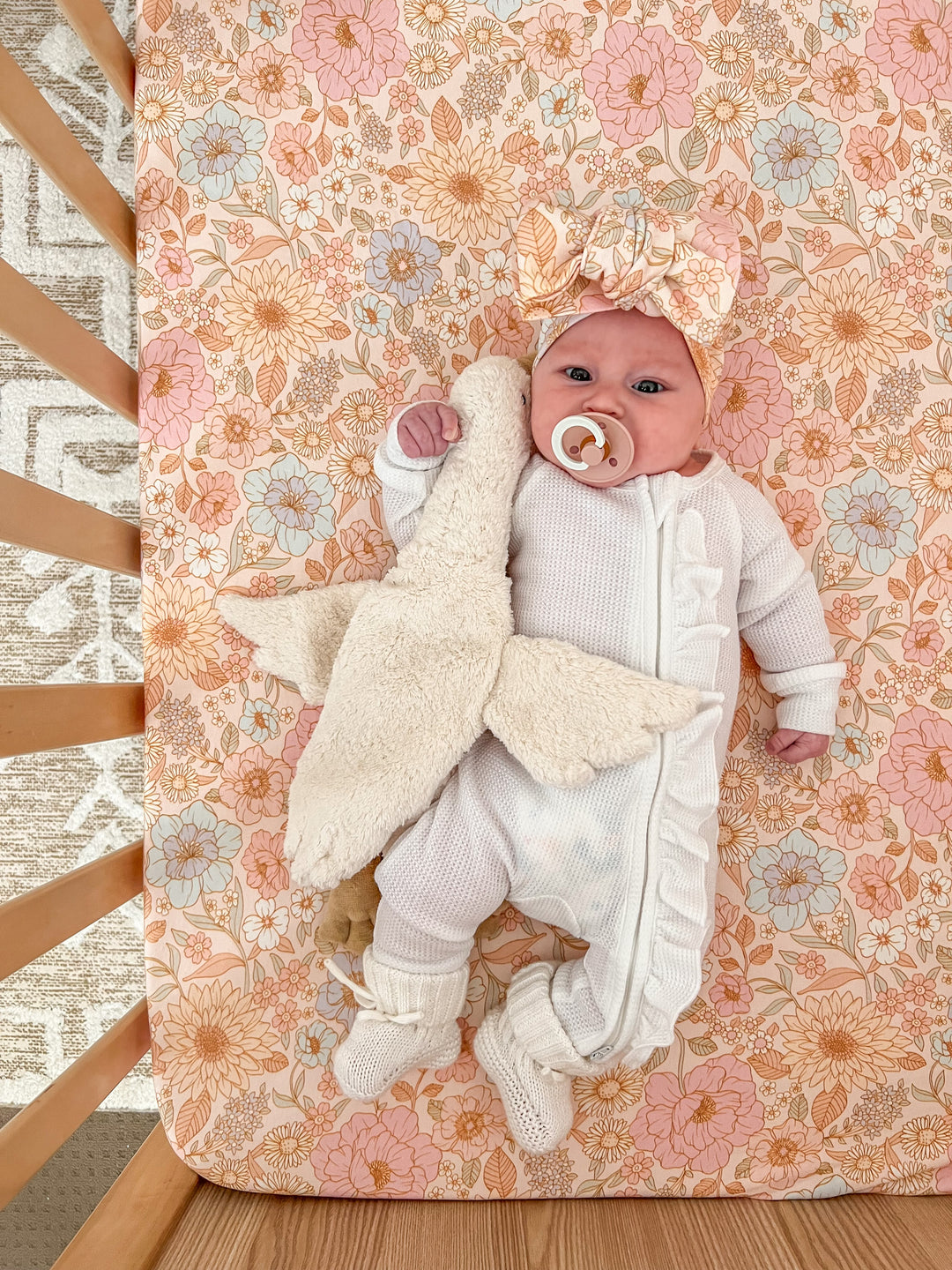 Cot Sheet | Pastel Bloom