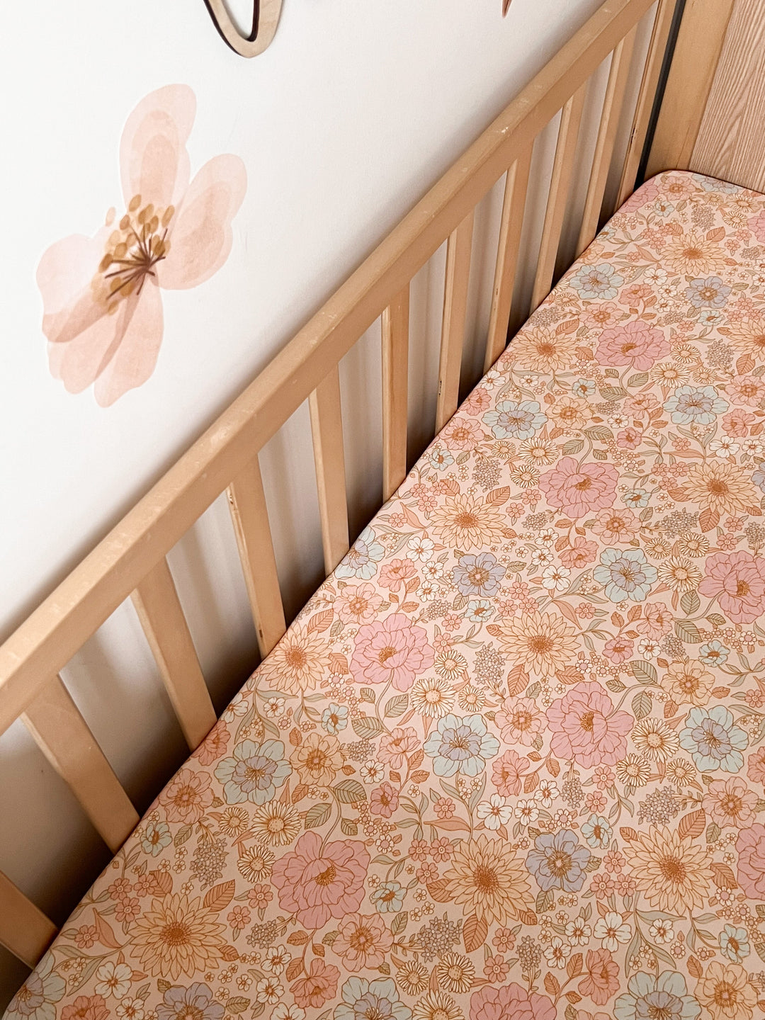 Cot Sheet | Pastel Bloom