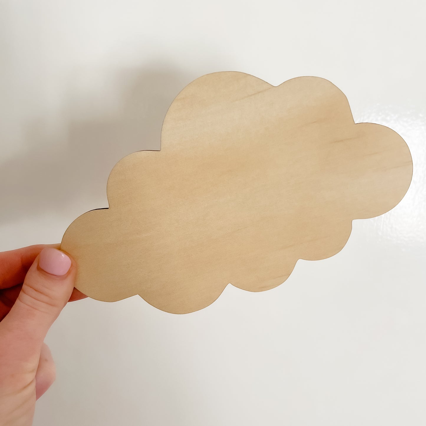 Wooden Rattan Look Sun & Clouds