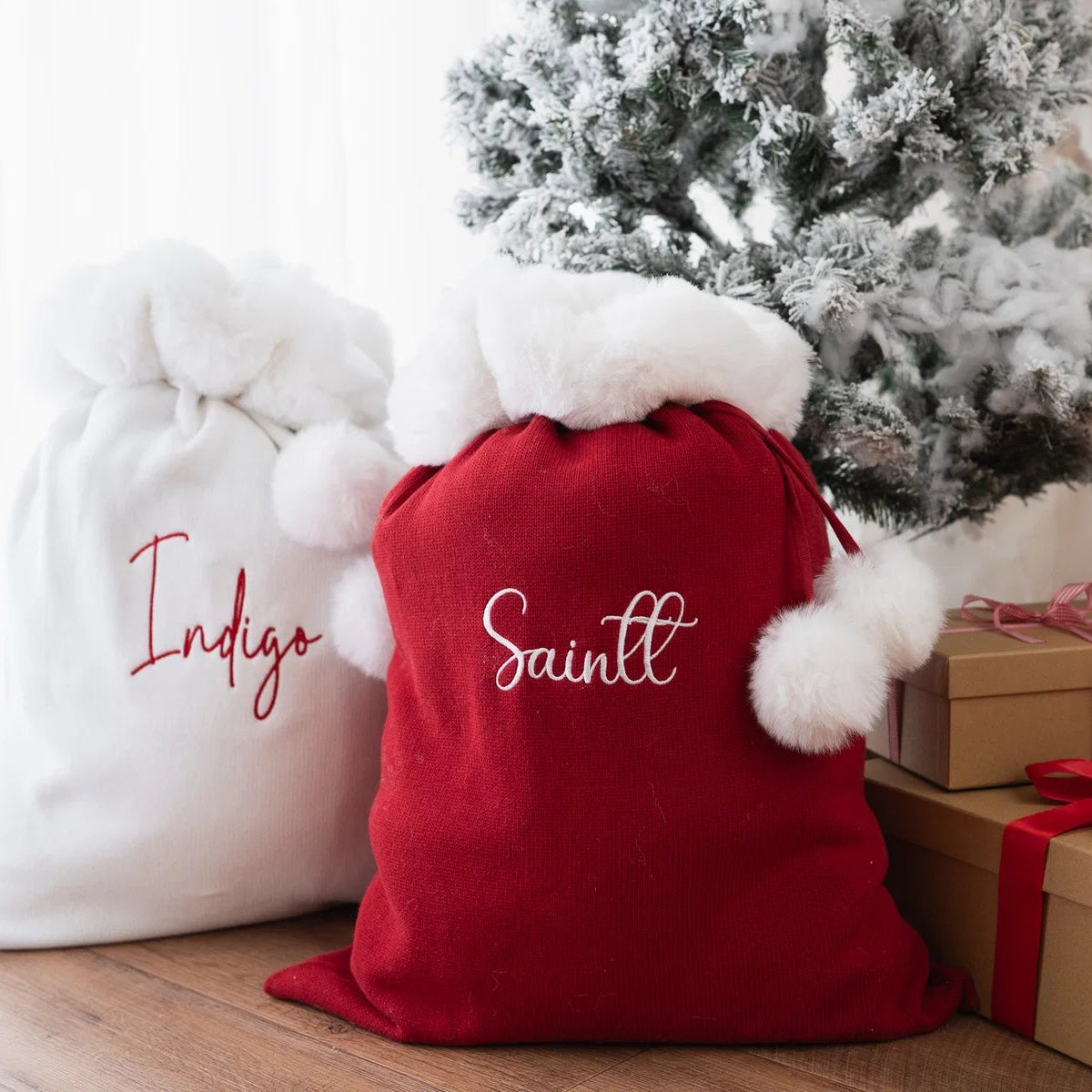 KNIT SANTA SACK | Rudolph