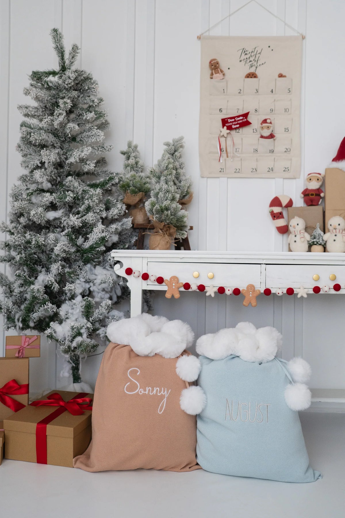 KNIT SANTA SACK | Teddy