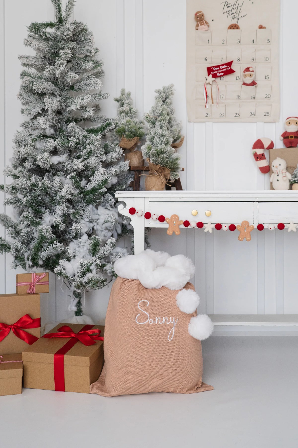 KNIT SANTA SACK | Teddy