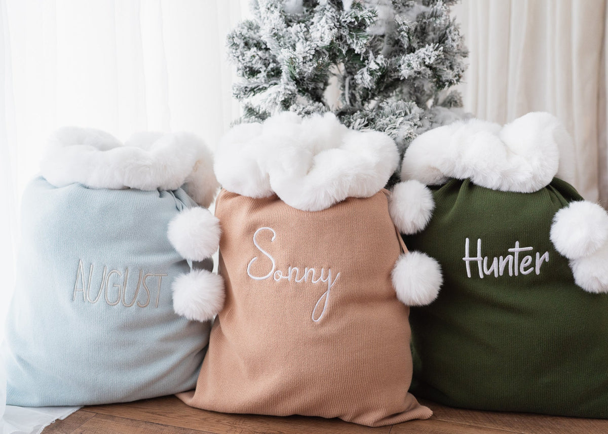 KNIT SANTA SACK | Teddy