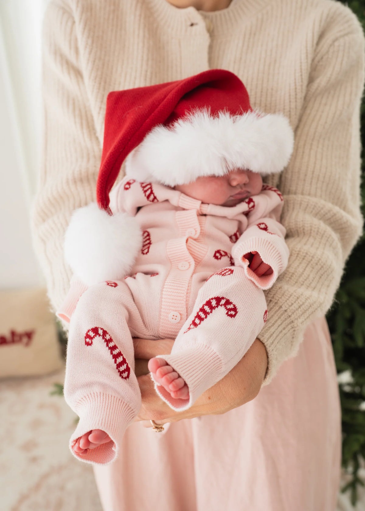 KNIT SANTA HAT | Rudolph Red