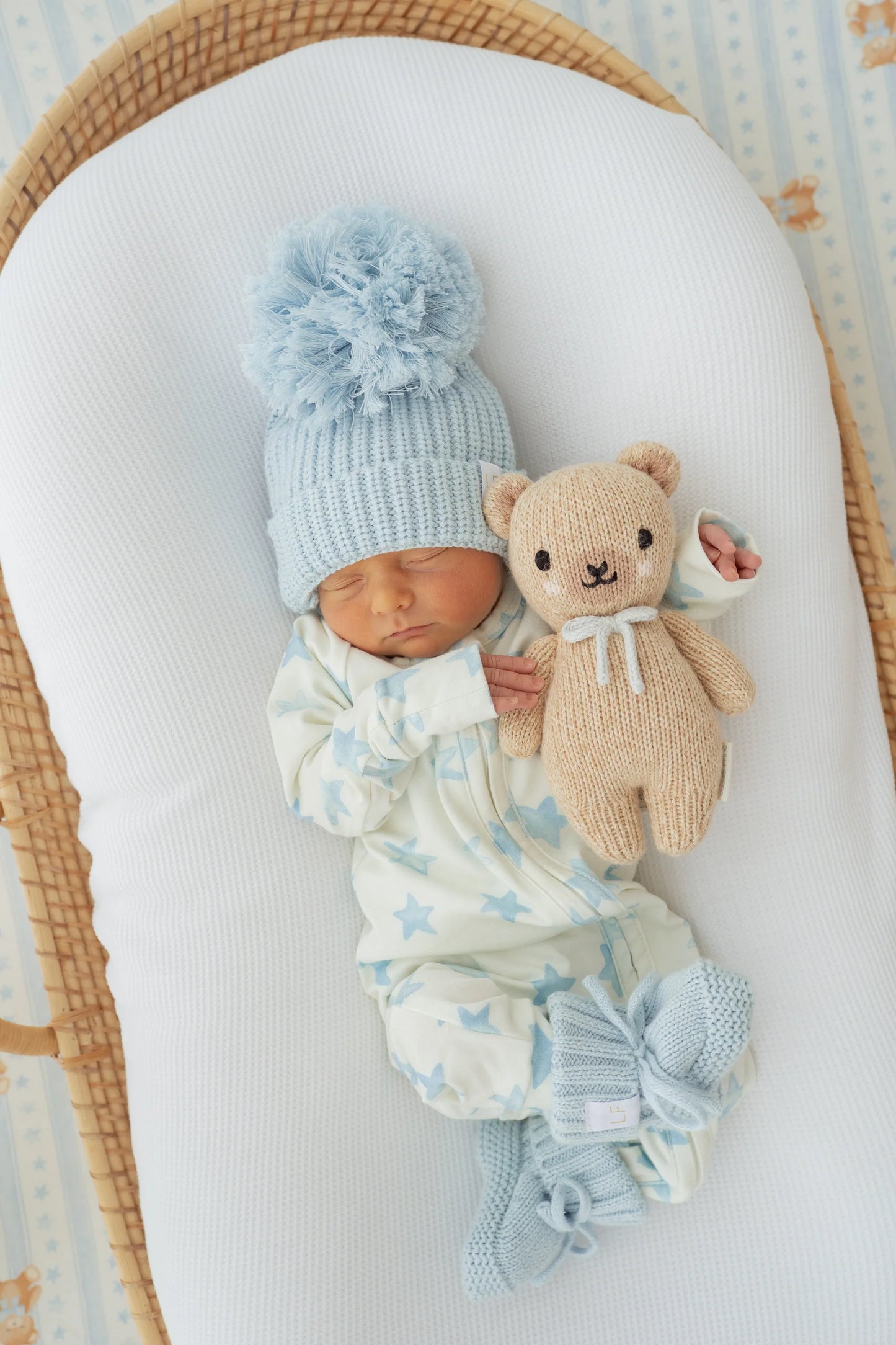 ZIP ROMPER | BLUE STARS