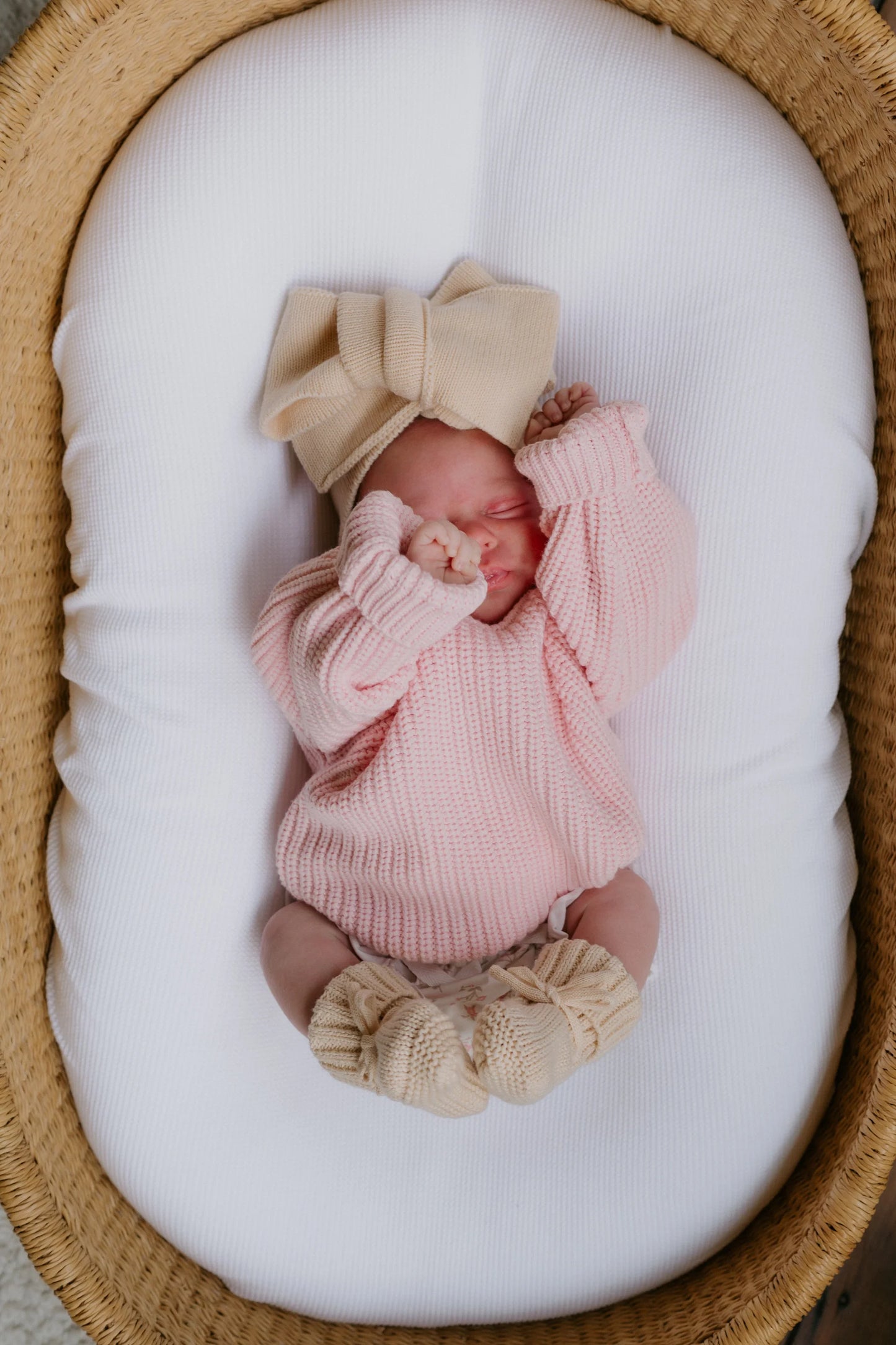 CHUNKY KNIT JUMPER | Baby Pink