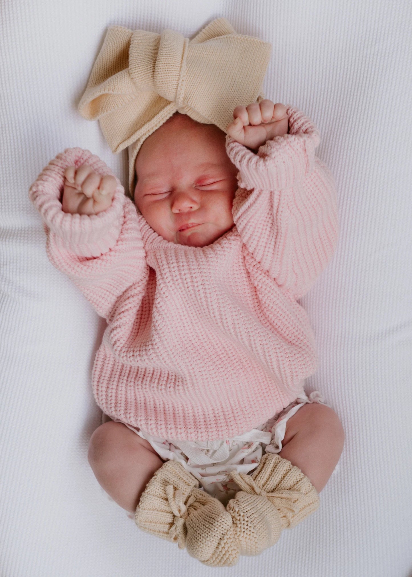CHUNKY KNIT JUMPER | Baby Pink