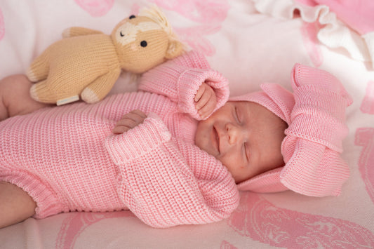 Chunky Knit Romper | Marshmallow