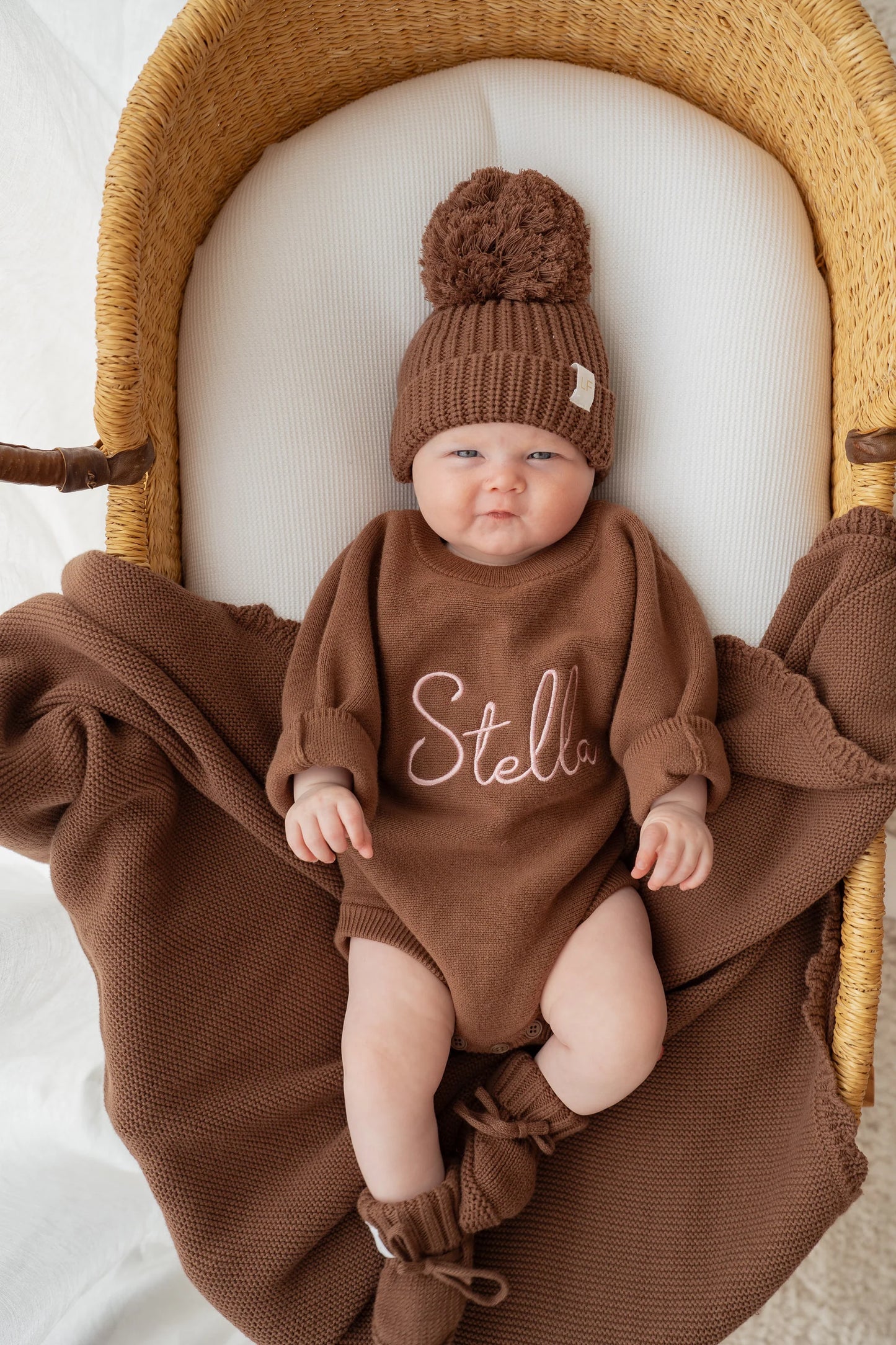 HEIRLOOM KNIT BLANKET | Chocolate