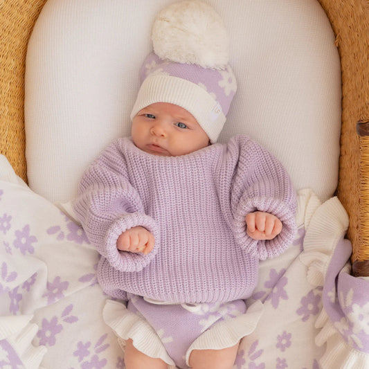 CHUNKY KNIT JUMPER | Pastel Lilac