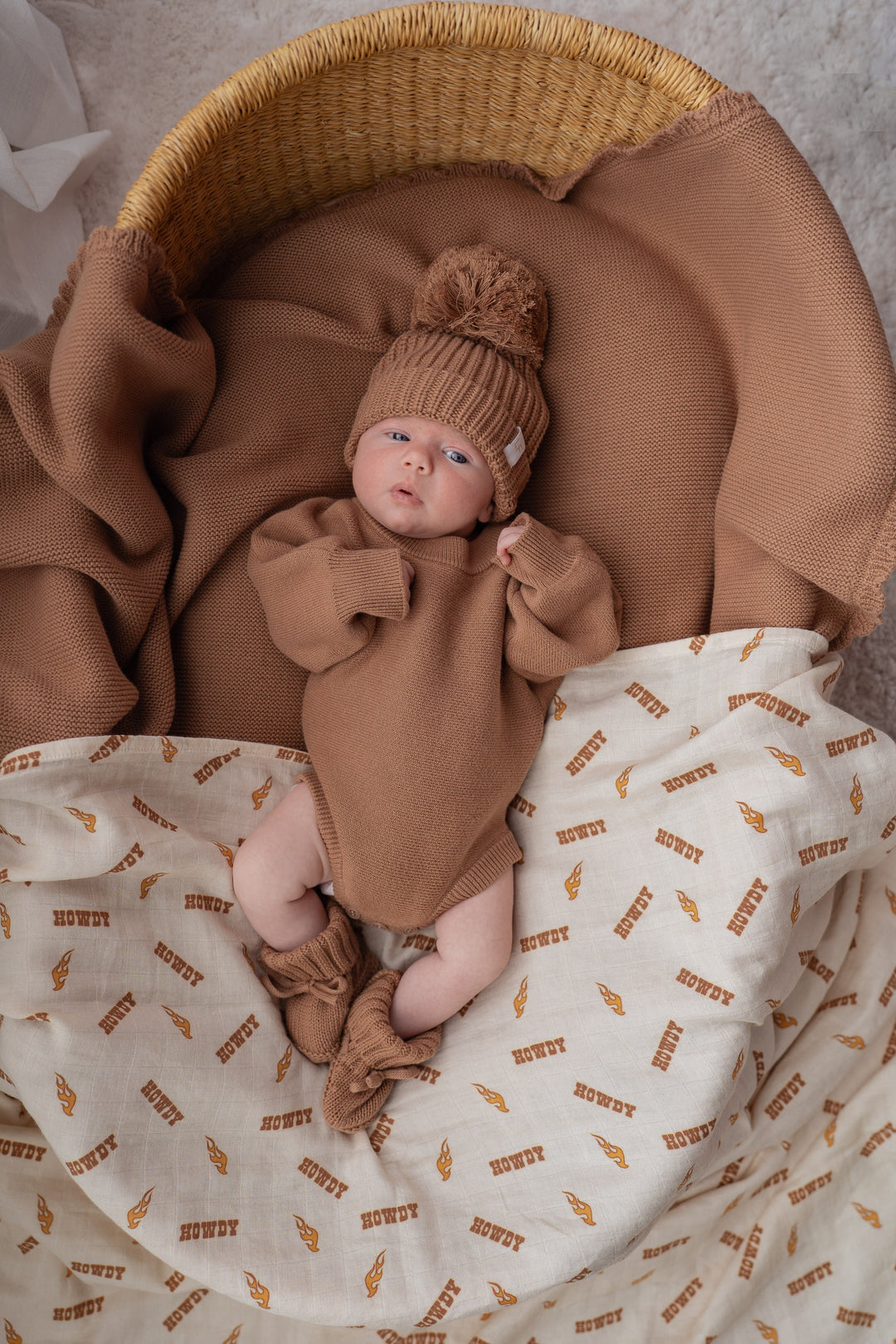 FLAT KNIT ROMPER | Chestnut