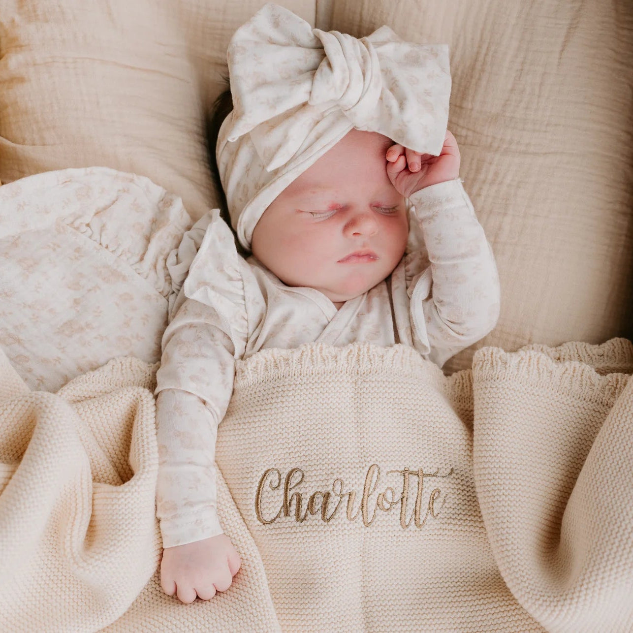 HEIRLOOM KNIT BLANKET | Cream