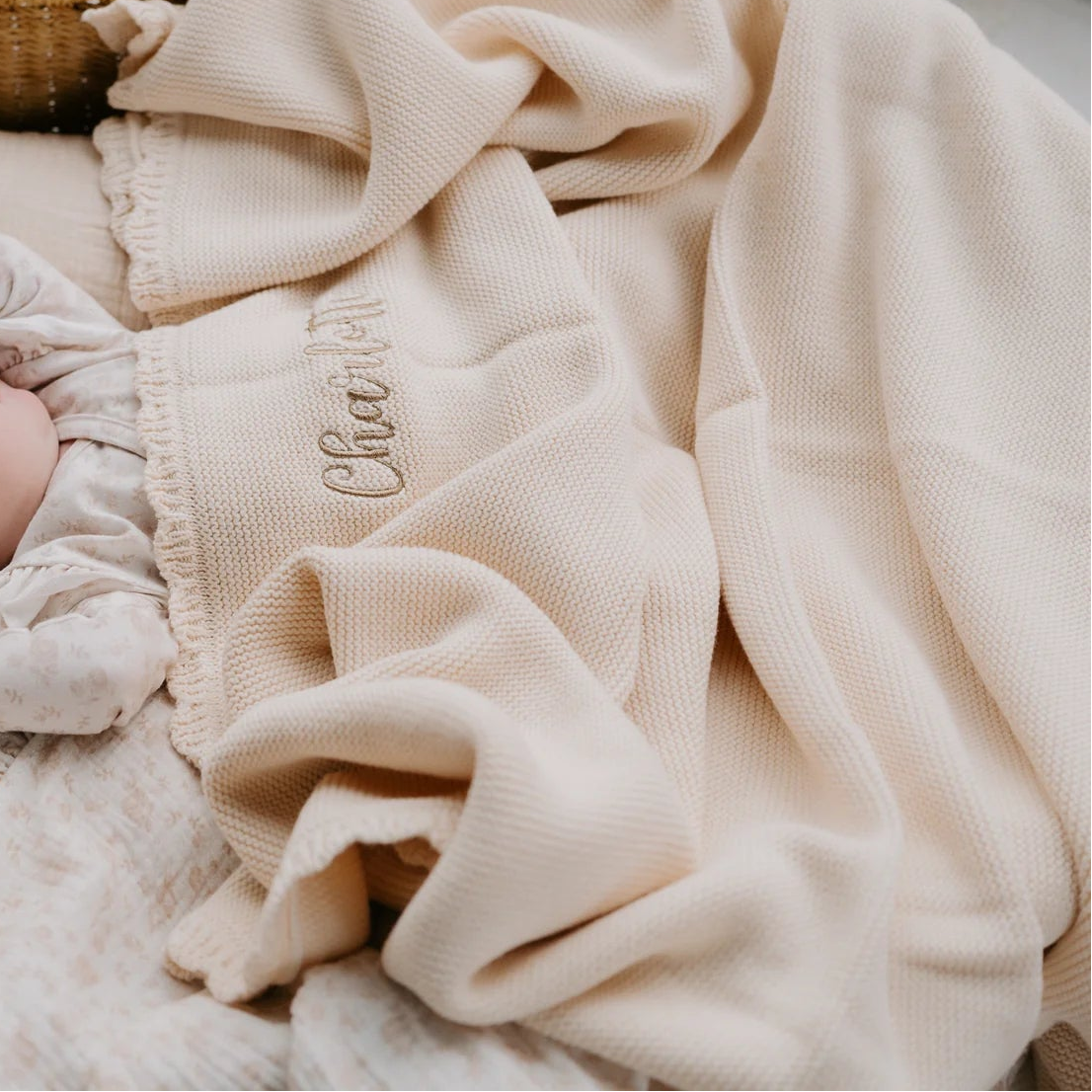 HEIRLOOM KNIT BLANKET | Cream