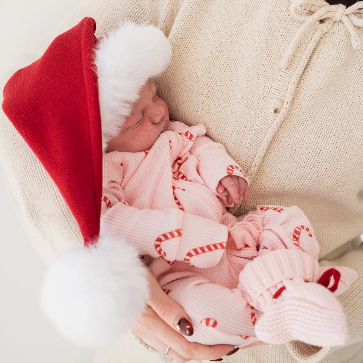 KNIT SANTA HAT | Rudolph Red