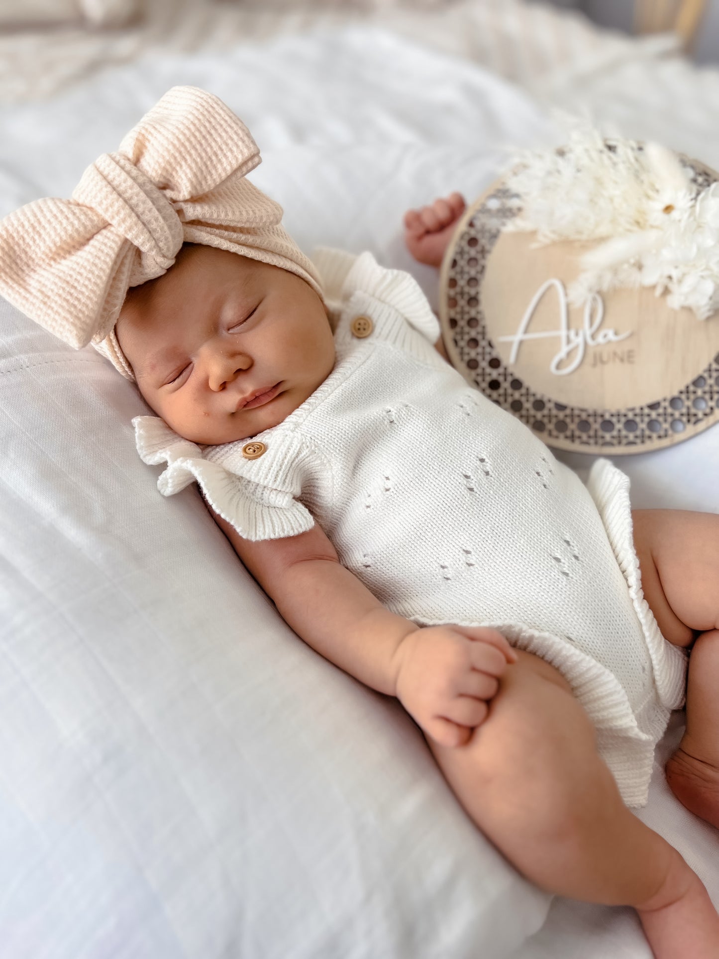 Pointelle Flutter Romper - Milk