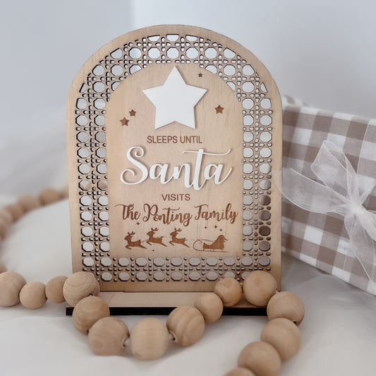 Personalised Christmas Countdown Arch w/stand