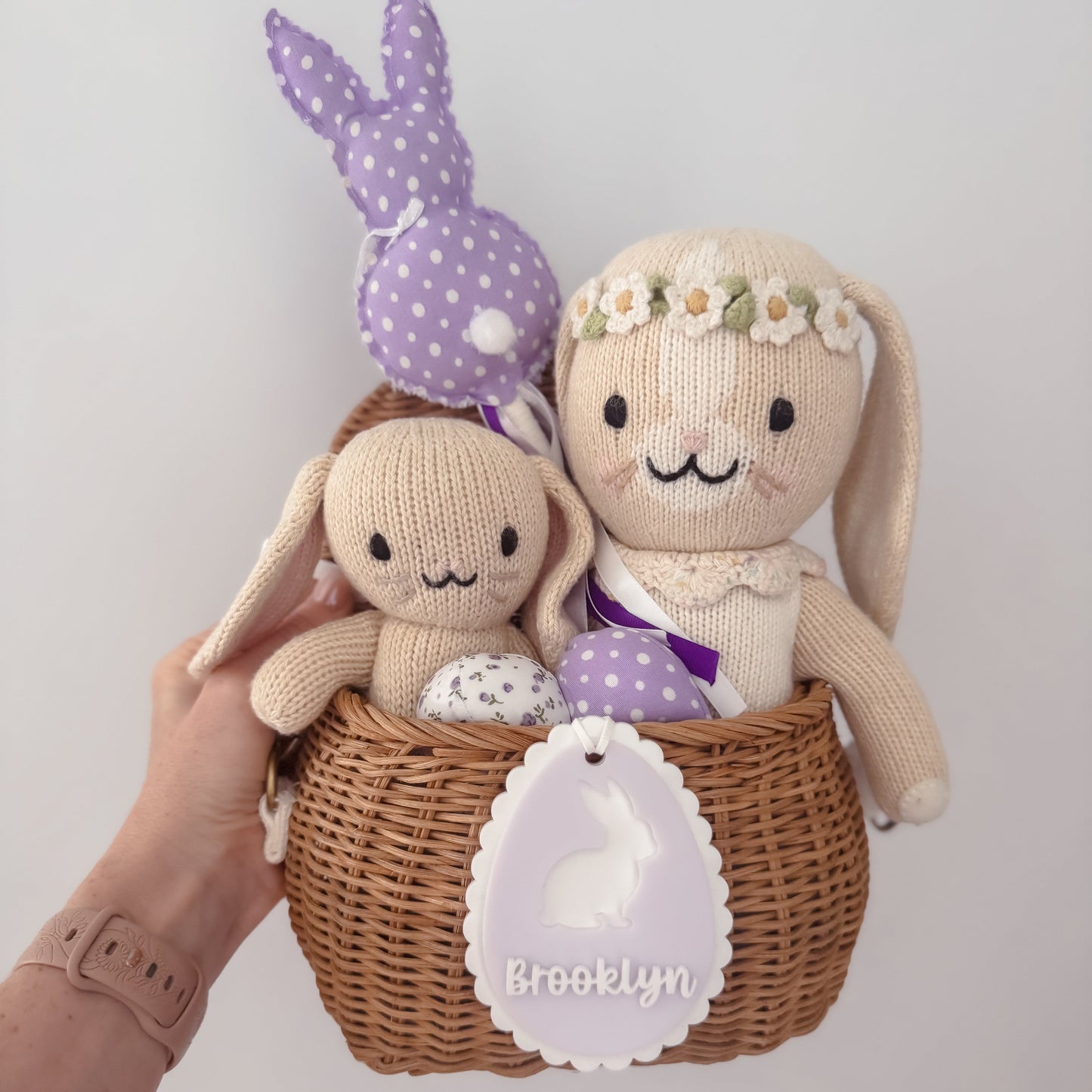 SCALLOPED EGG | Easter Basket Tag | Acrylic