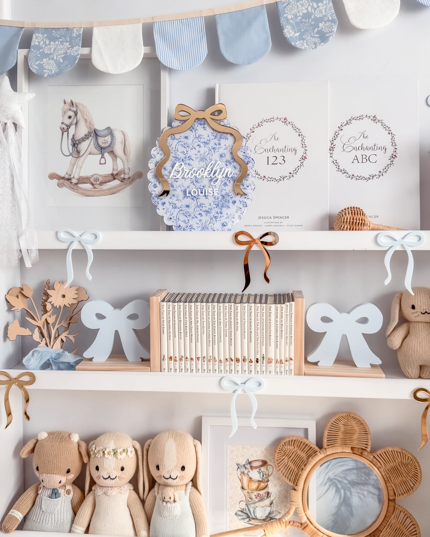 ACRYLIC BOW DECALS | Set of 5