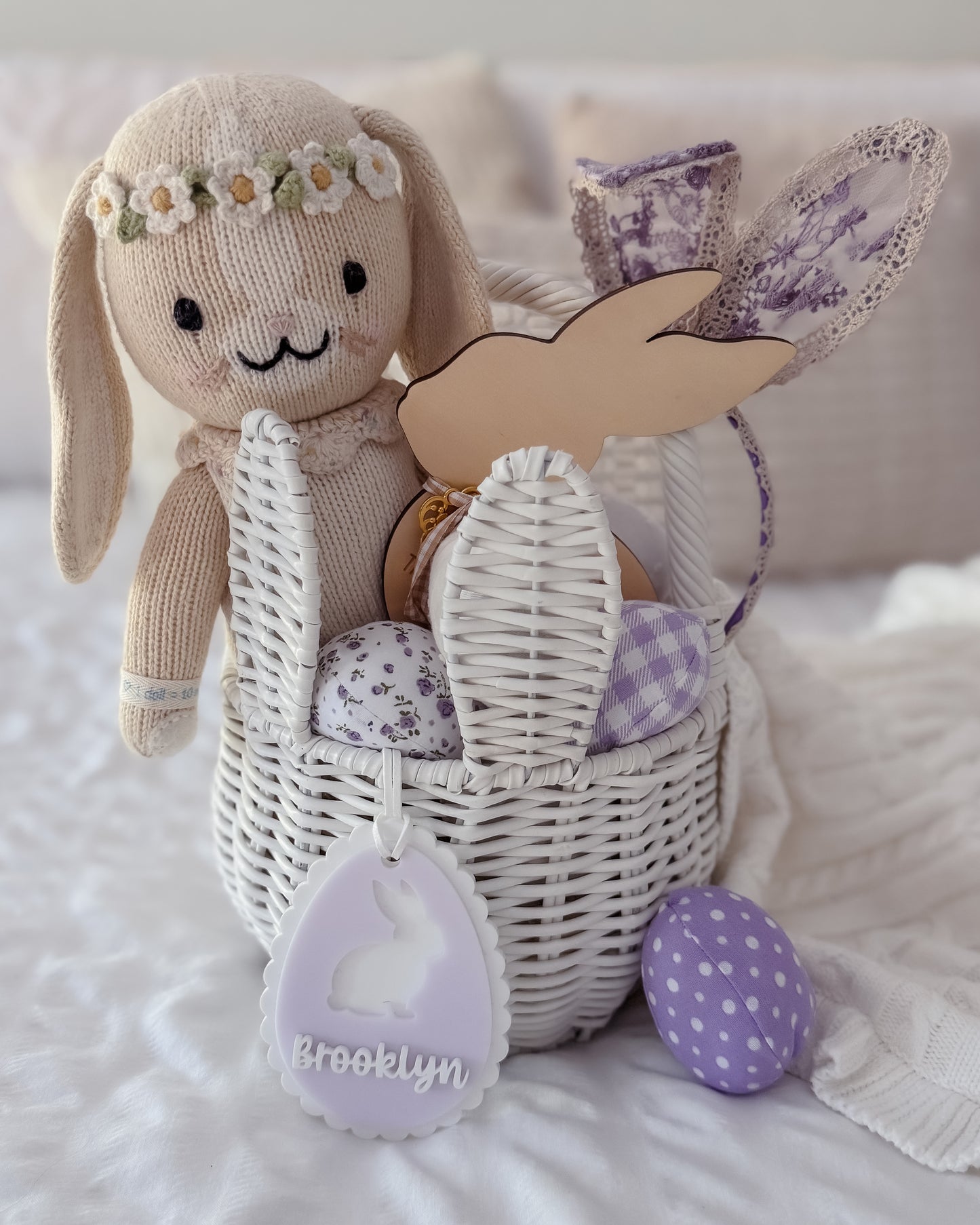 SCALLOPED EGG | Easter Basket Tag | Acrylic