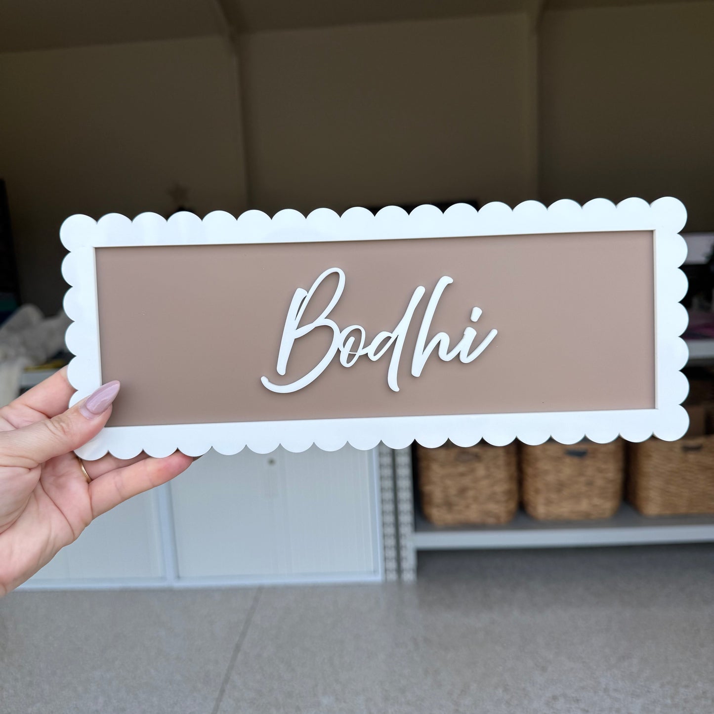 Scalloped Name Plaque | Personalised