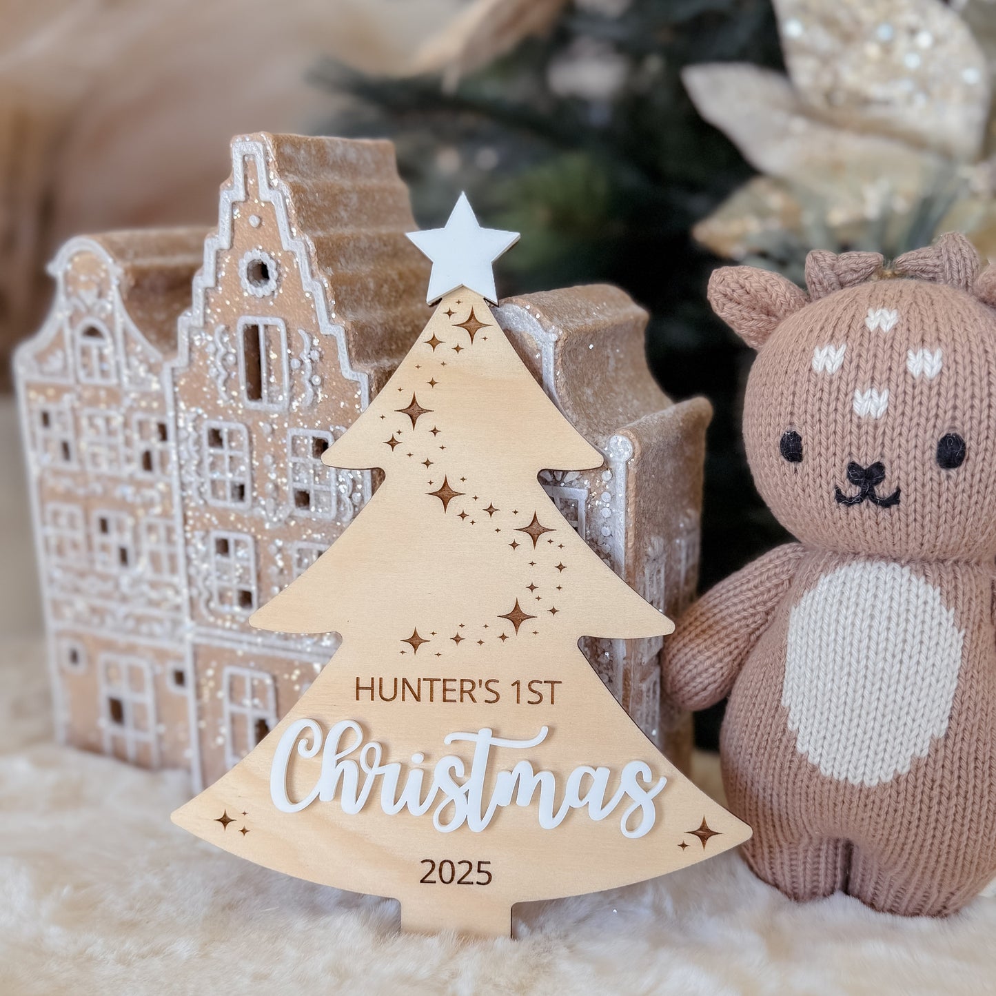 My First Christmas Plaque - Personalised