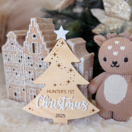 My First Christmas Plaque - Personalised