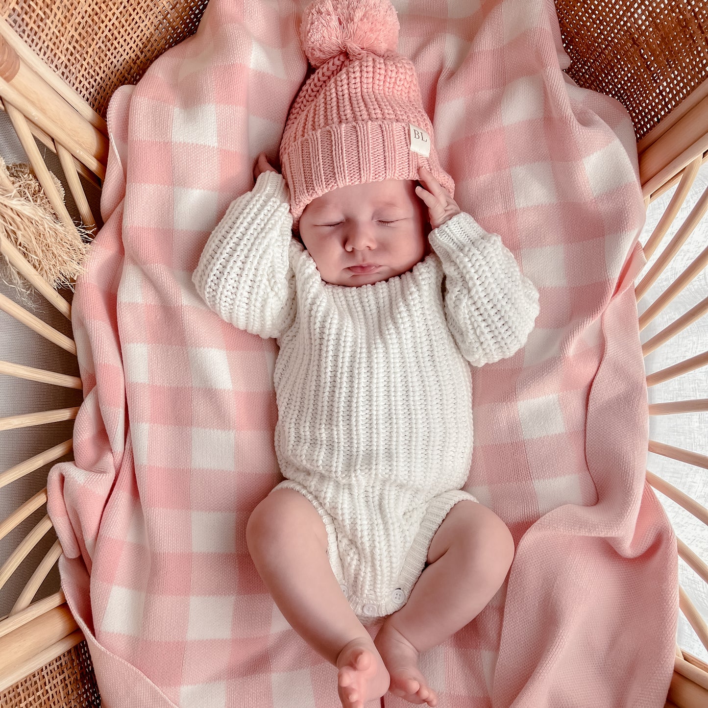 Chunky Knit Romper - Milk