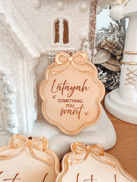 MINDFUL GIFT TAGS | VINTAGE BOW | Personalised