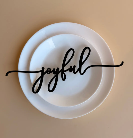 CHRISTMAS PLATE SENTIMENTS | Acrylic