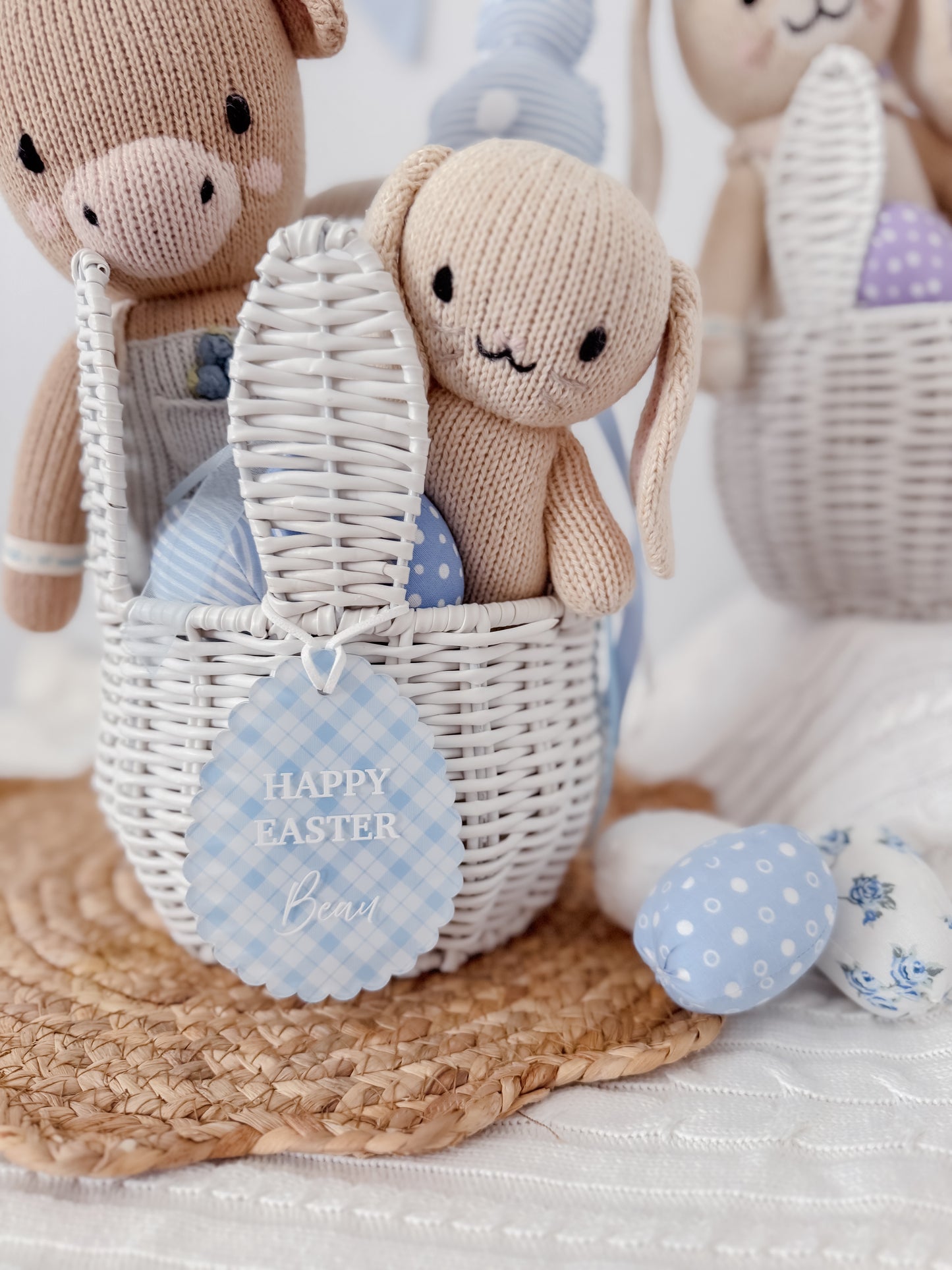 SCALLOPED EGG | Easter Basket Tag | UV Printed Acrylic