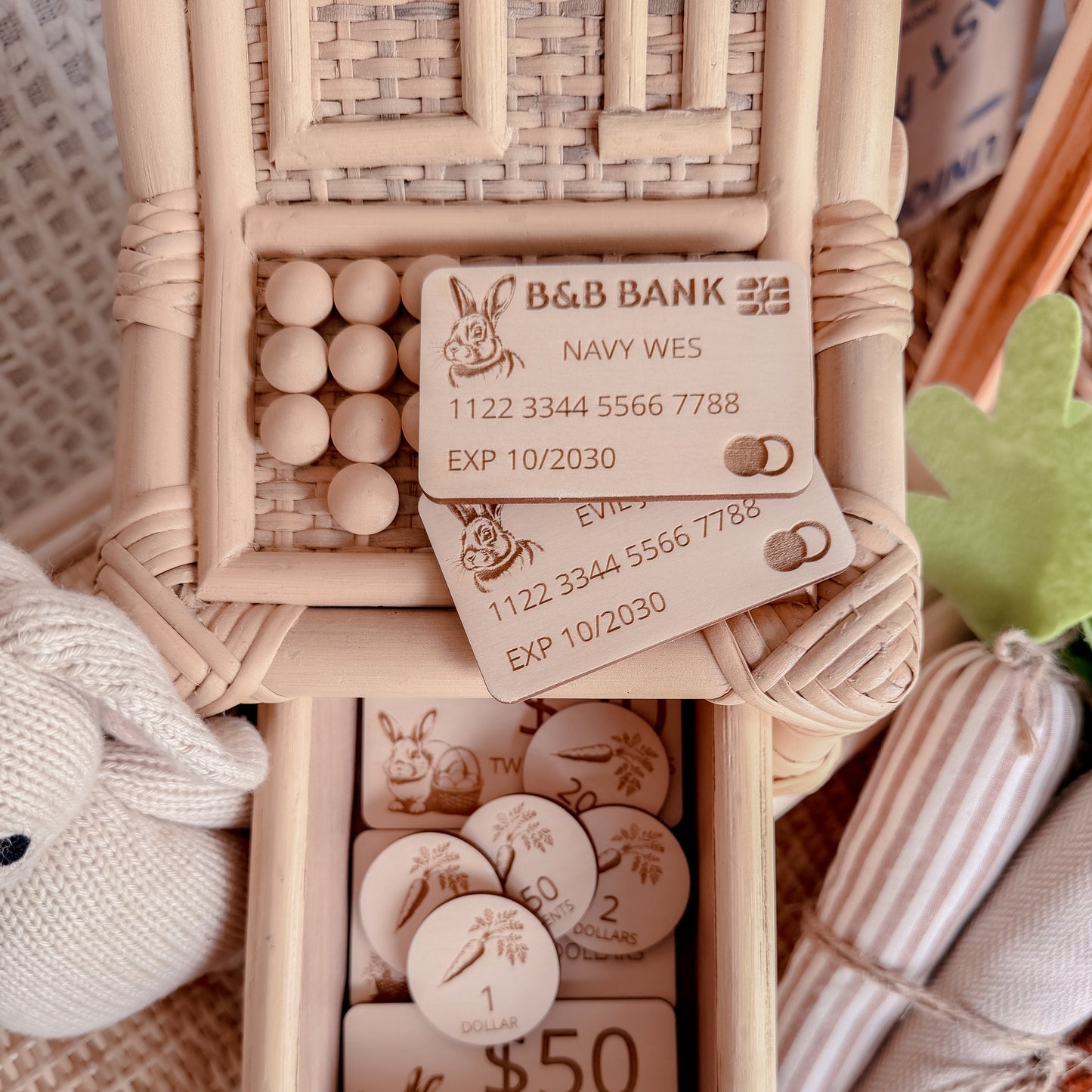 Wooden Play Bank Card - Personalised