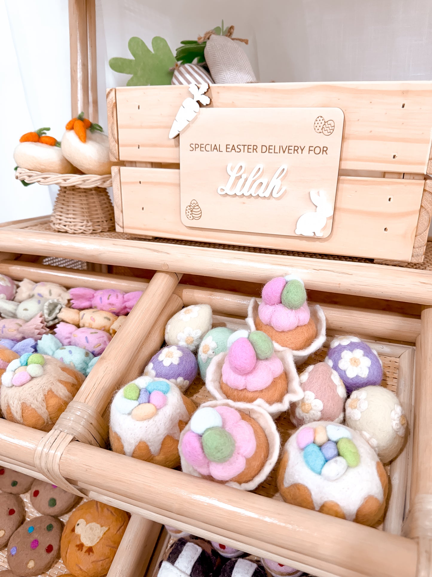 Small Easter Crate/Box Name Sign