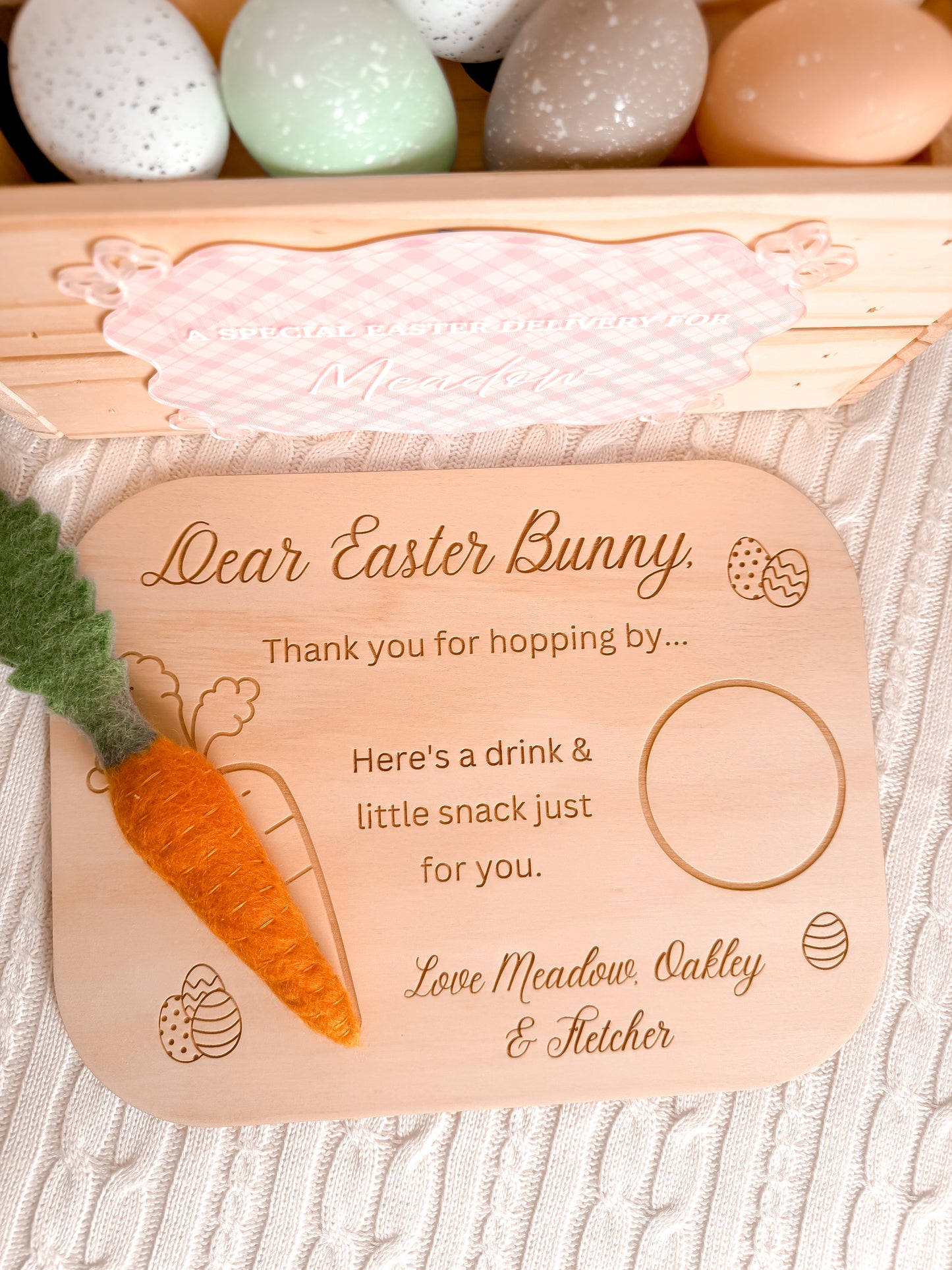 Easter Treat Board - Personalised