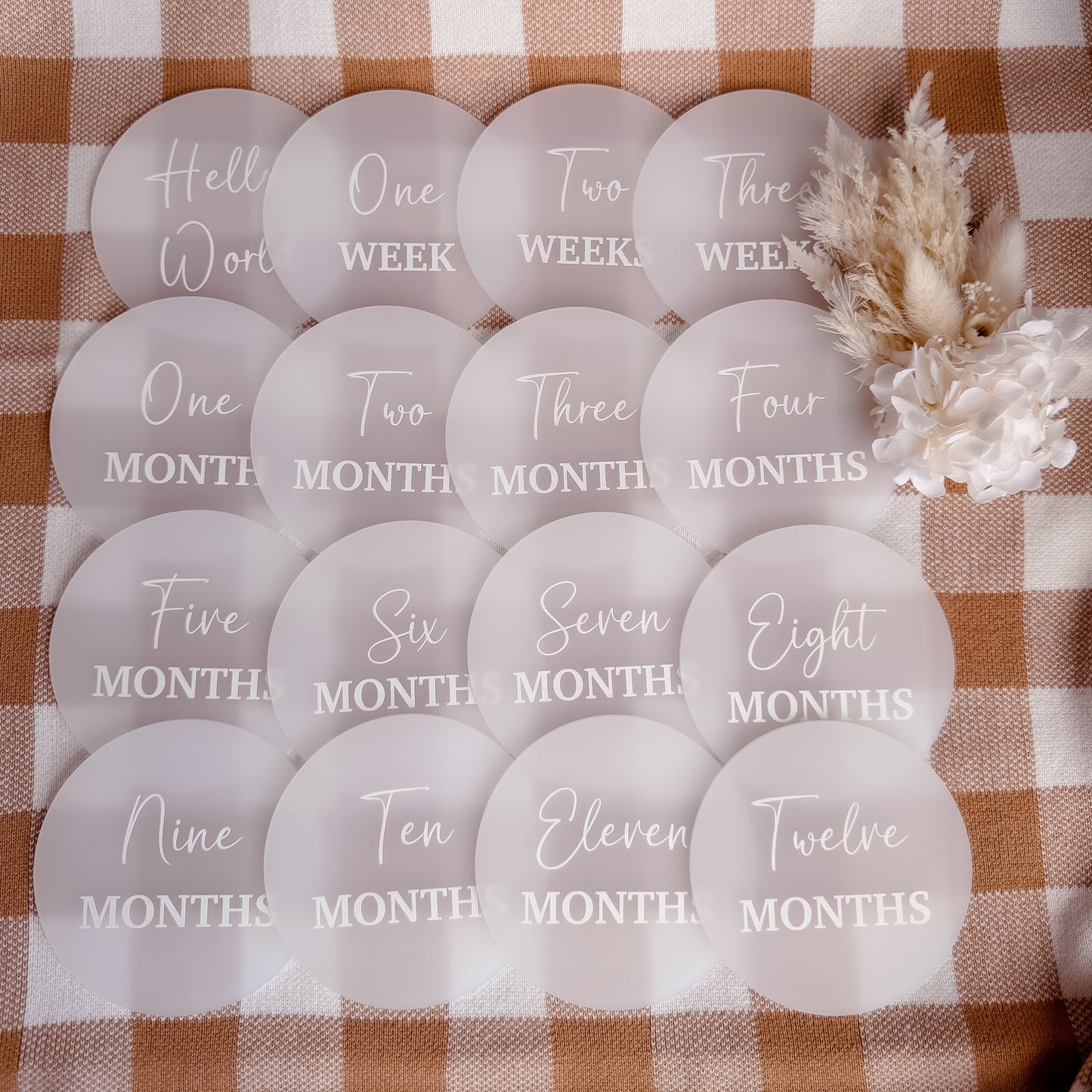 MILESTONE SET CIRCLE | Acrylic