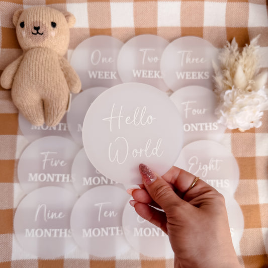 MILESTONE SET CIRCLE | Acrylic