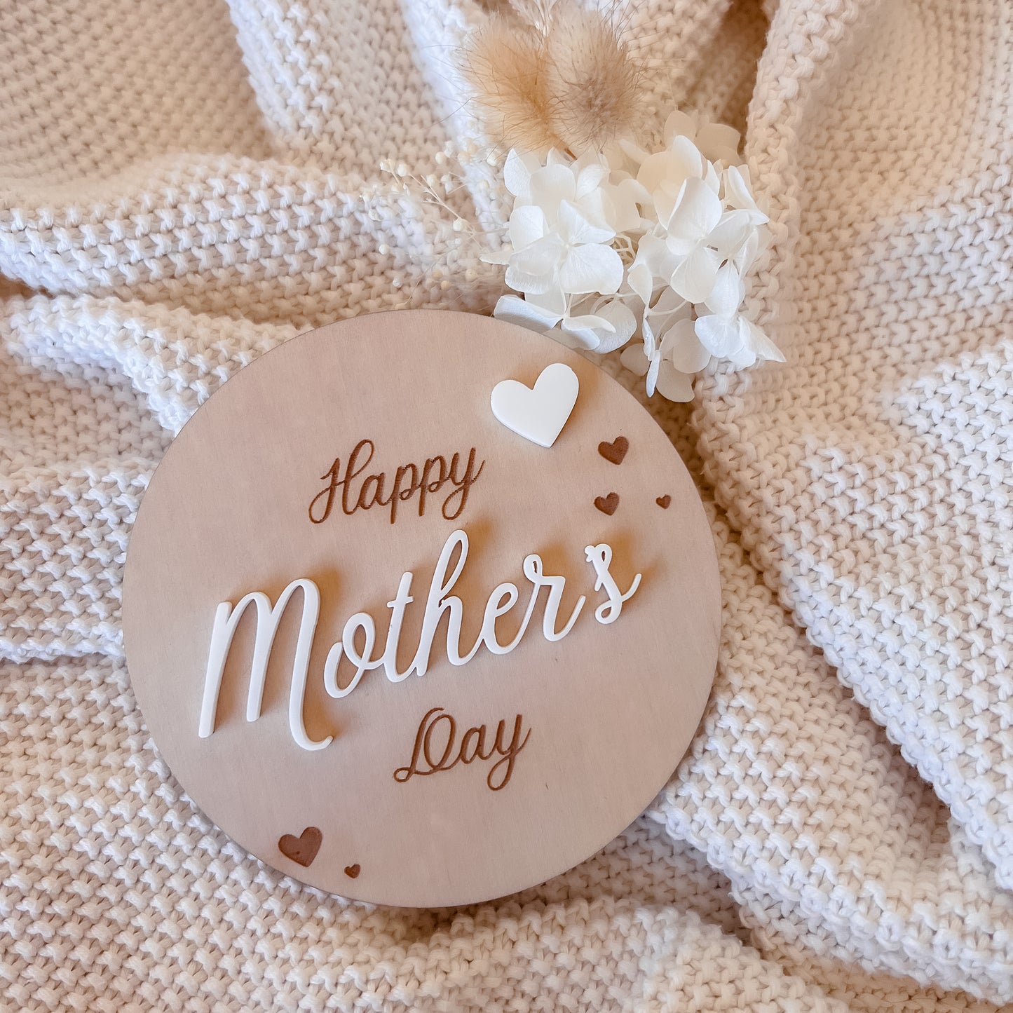 Wooden "Happy Mother's Day" Plaque