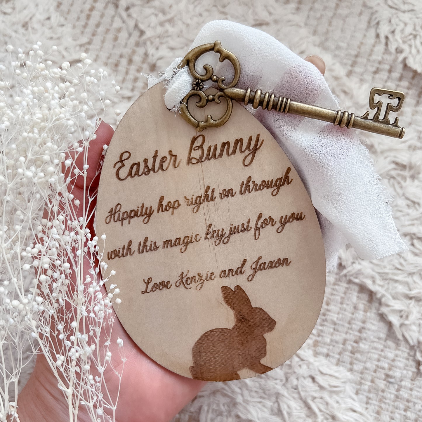 Easter Bunny's Magic Key - Egg or Bunny Shape