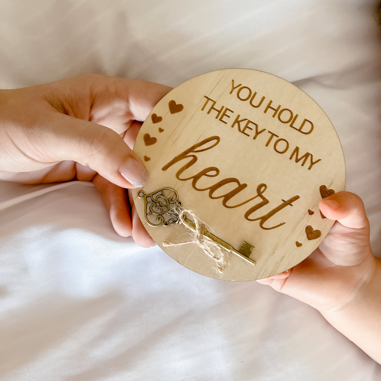 Key to my Heart Wooden Plaque