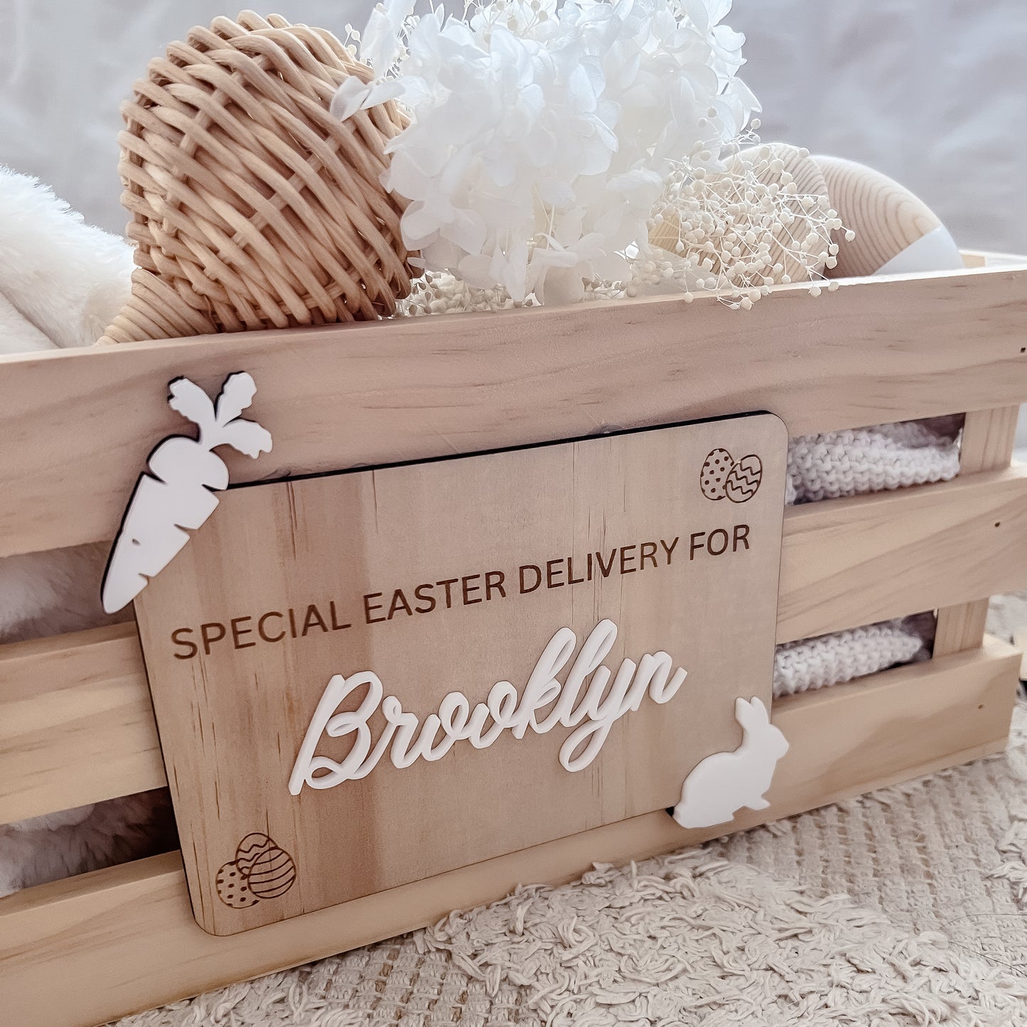 Easter Crate/Box Name Sign