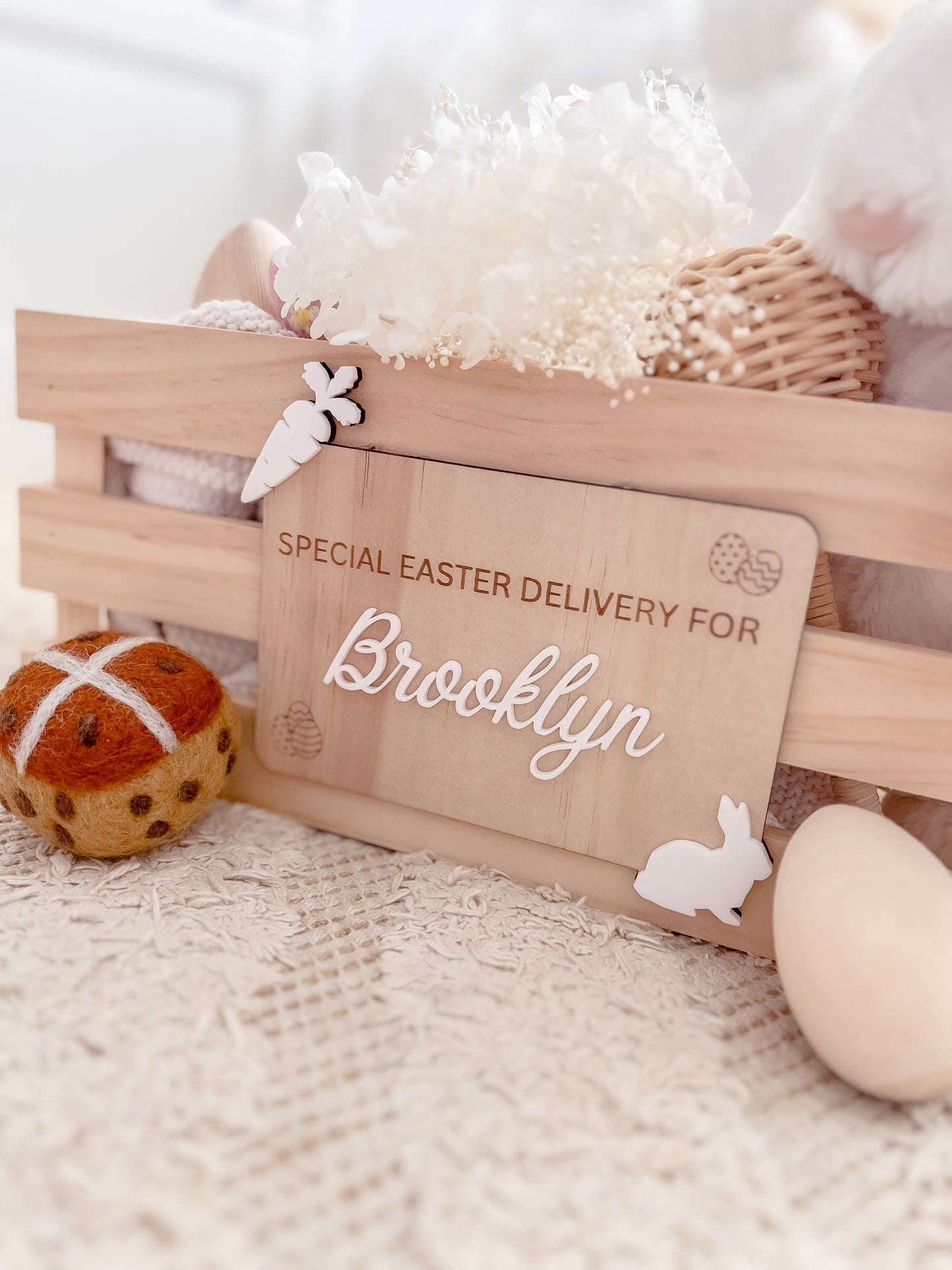 Easter Crate/Box Name Sign