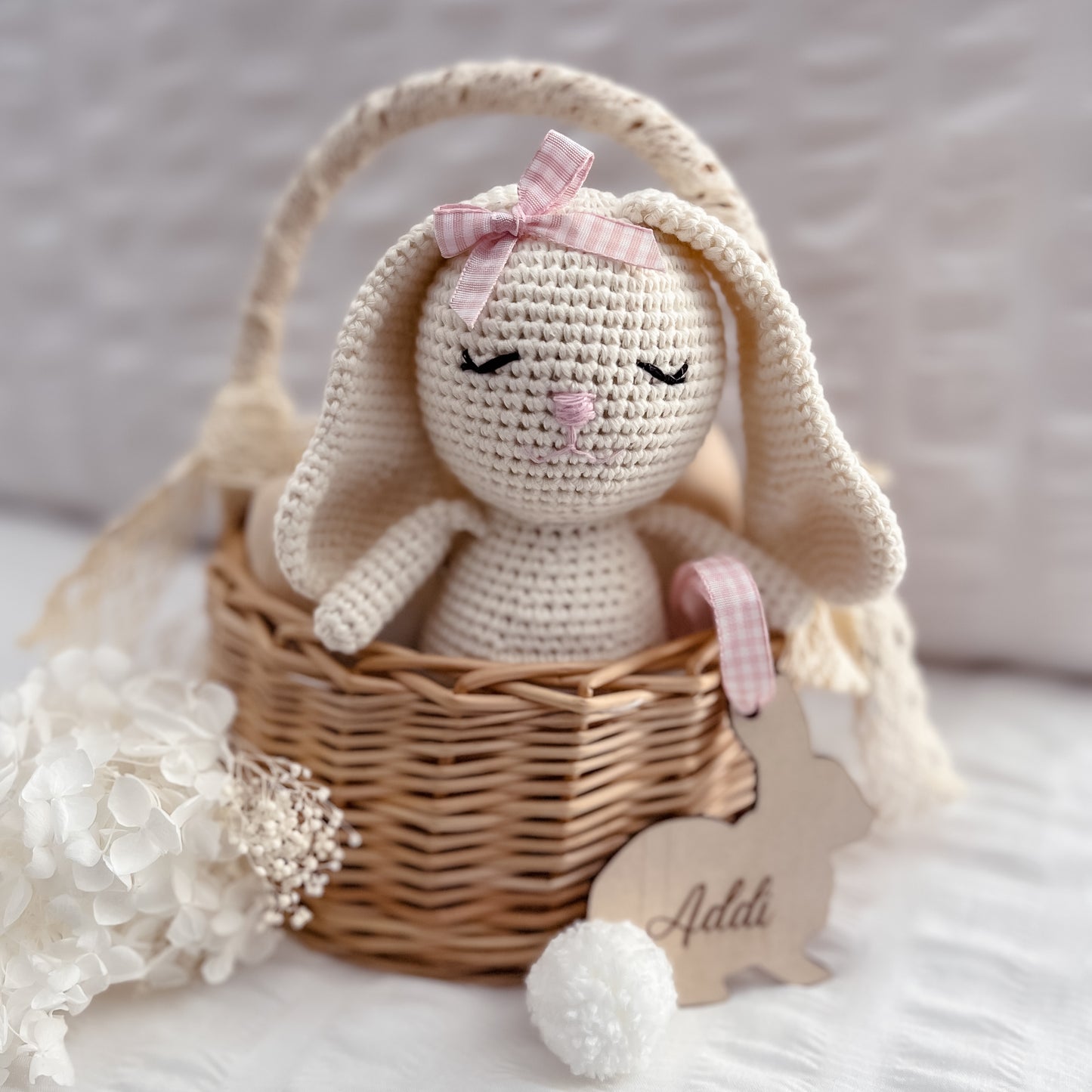 Blossom the Bunny Crochet Plush Pal